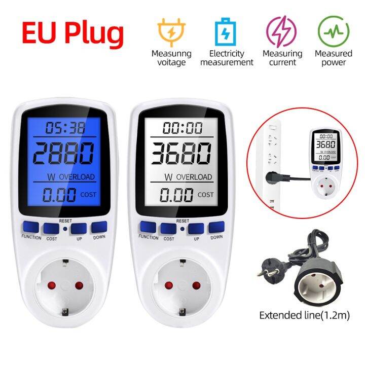 【CW】۞ﺴ Backlight Digital Wattmeter Power Meter Energy Meter Kilowatt