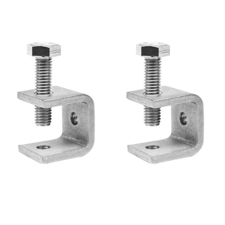 1/2/4pcs Cclamp Jaw Stainless Steel For Mounting U Clamps Small Desk