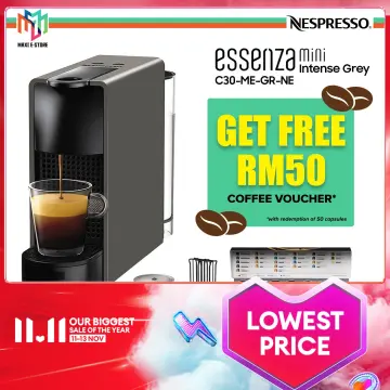 Buy Nespresso Essenza Mini Coffee Machine C30-ME - Grey Online