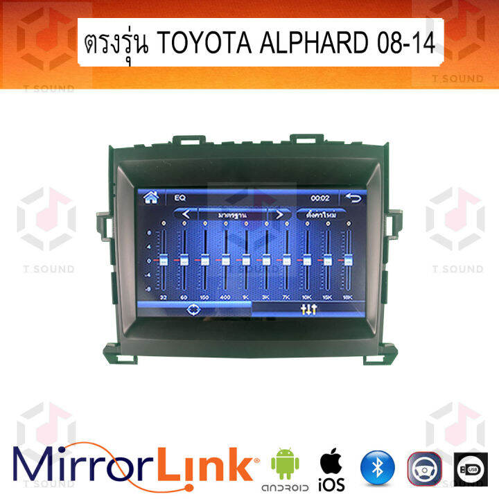 จอ-mirrorlink-ตรงรุ่น-toyota-alphard-ทุกปี-ระบบมิลเลอร์ลิงค์-พร้อมหน้ากาก-พร้อมปลั๊กตรงรุ่น-mirrorlink-รองรับ-ทั้ง-ios-และ-android