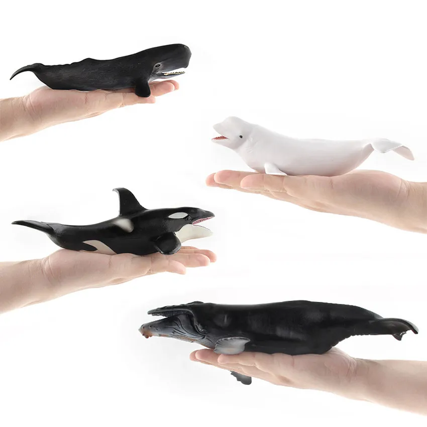 Sea Life Models Mini Dolphin Figures Lifelike Simulation Marine Organism  Jumping Dolphin Toys Kid Gifts Cognitive Toys