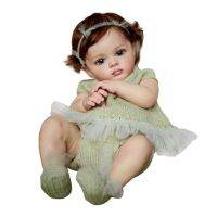 23in Vivid Caucasian Doll Reborn Girl Doll w Curly Hair for Girls New Year Gift top quality