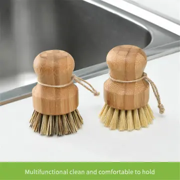 Kitchen Cleaning Brush Tool Clean Wash Brush Bamboo Dish Washing Brush Pan  Pot Cleaner Kitchen Brush For Dishes Cleaning Tools