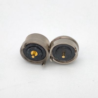 10X แม่เหล็กสปริงโหลด Pogo Pin Connector Single Spring Pin 2เสาชาร์จ Power ชายหญิง Probe บัดกรีลวดและ PCB