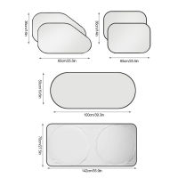 ม่านบังแดดหน้าหลอดไฟเลี้ยว6ชิ้น,อุปกรณ์ป้องกันที่คลุมกันแดดหน้าต่างรถอุปกรณ์ป้องกันม่านบังแดดกระจกบังลม