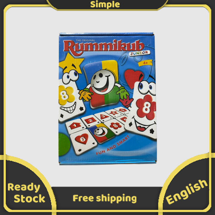 Rummikub Junior Board Game Family Kid Party Educational Game Lazada