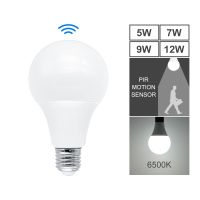 【ร้อน】 Ampoule 5วัตต์7วัตต์9วัตต์12วัตต์ PIR Motion Sensor หลอดไฟ LED E27 220โวลต์เรดาร์เซ็นเซอร์แสงโคมไฟ6500พัน Lamparas สำหรับบ้านบันได P Athway ทางเดิน