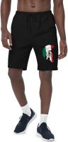 Proud to Be Mexican Mexico Flag Sparta Iron-On Eagle Snake Biker Emblem Mens Fleece Shorts