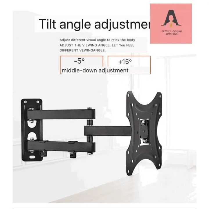 【Spot in Manila】Classy Swivel Wall Mount Bracket for "14"*"42" inch LCD