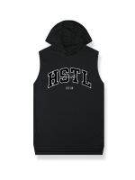 ? HSTL vest hooded vest training suit quick-drying T-shirt breathable loose loose high elastic football basketball fitness