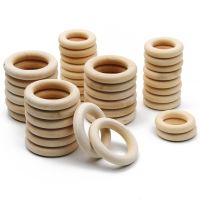 【YF】✠  Unfinished Rings Wood for Jewelry Making Macrame Crafts Hoops Ornaments 12.5-125MM