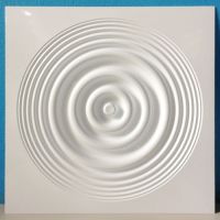 วอลเปเปอร์ 3D PVC Wallart รุ่น Ripple D048(สีขาว)ขนาด50x50Cm.