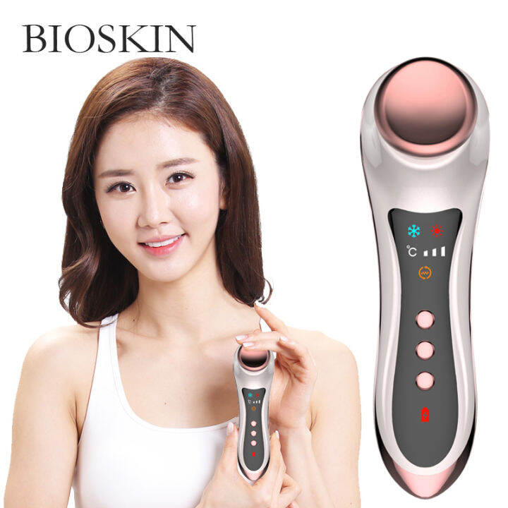 BIOSKIN Hot Cold Compress for Eyes Electric Sonic Massager Dark Circles