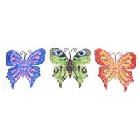 3Pcs Butterfly Gift Home Wall Art for Garden Sculpture Bedroom Hanging Decor Patio Backyard Indoor Outdoor Artificial