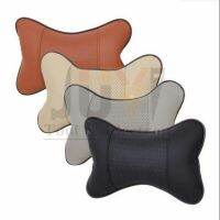 หมอนรองคอในรถยนต์ PVC Leather Breathable Mesh Auto Car Neck Rest Headrest Cushion Pillow