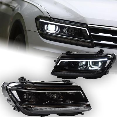 ✎■ AKD Car Styling for VW Tiguan Headlights 2017-2021 Tiguan LED Headlight DRL Hid Head Lamp Angel Eye Bi Xenon Beam Accessories