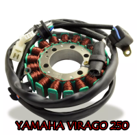 มัดไฟ มัดข้าวต้ม ทองแดงแท้ รถจักรยานยนต์ สําหรับYamaha Virago 250 รีวาโก้ 250 รับประกัน 1 ปี