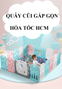 Quây cũi gấp gọn nhựa HDPE nhiều size