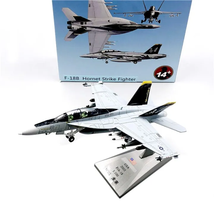 1:100 F18 Super Hornet Pirate Flag Fighter Model Diecast Exquisite ...