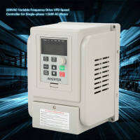 Canca 220VAC Variable Frequency Drive ตัวควบคุมความเร็ว VFD สำหรับมอเตอร์ AC 1.5kW เฟสเดียว