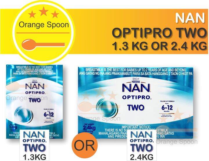 NAN TWO 1.3kg OR 2.4KG Powdered Milk | Lazada PH