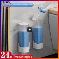 1 10PCS Bathroom Products Wall Mounted Toilet Brush Disposable Clean Toilet Brush Pp Sponge Toilet Cleaning Brush Set Brush Head