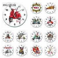 Italia Vespa Wall Clock Motorcycle Club Motorcycle Rider Clock Wall Lambrella BSA Watch Home Living Room Garage Decor WB055