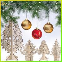 VHGG Creative Hanging Decor Party Supplies Christmas Ornaments Wood DIY Crafts Xmas Tree Table Decoration