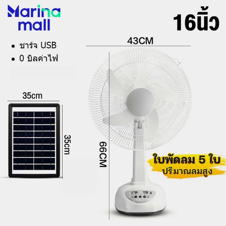 ไม่ใช้ไฟฟ้า-ลมแรงพัดลมโซล่าเซลล์-solar-fan-พัดลม-12-16-นิ้ว-5-ใบพัด-ใช้ไฟฟ้าได้-พัดลมอุตสาหกรรม-พัดลมพกพา-แบตเตอรี่ในตัว