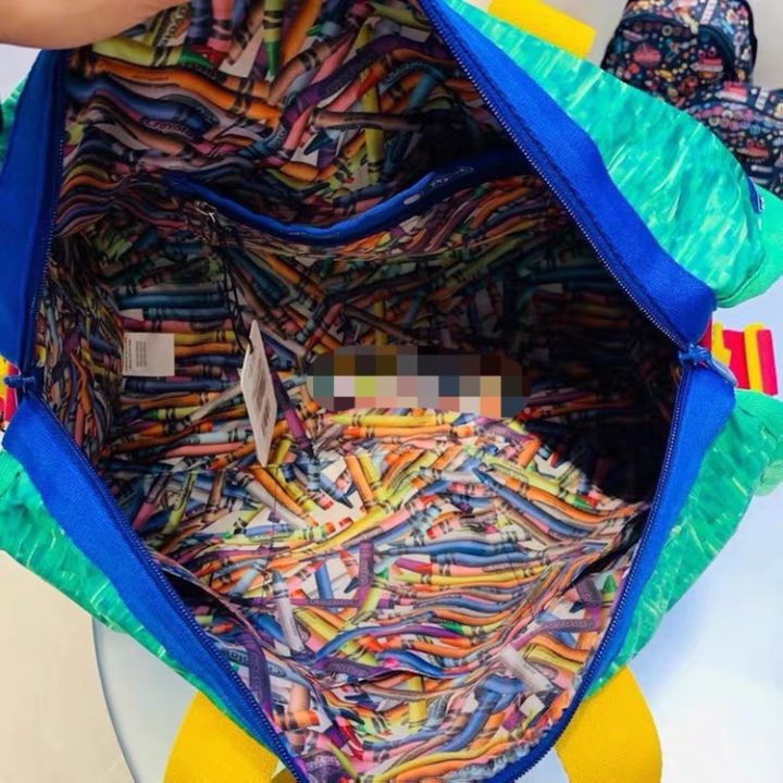 lesportsac-2023-3651ขนาดกลางกระเป๋าเดินทางแบบพกพา-crayola-ไม่มีจี้