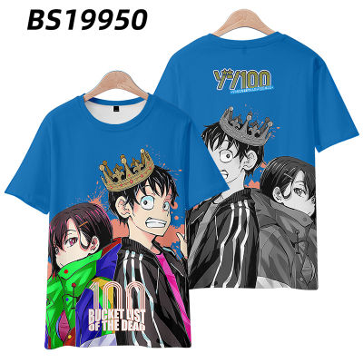 Zom 100: Bucket List of the Dead Anime Tshirt Unisex Kid Adult Shirt Short Sleeve Cosplay Tendou Akira 3D Tee Plus Size