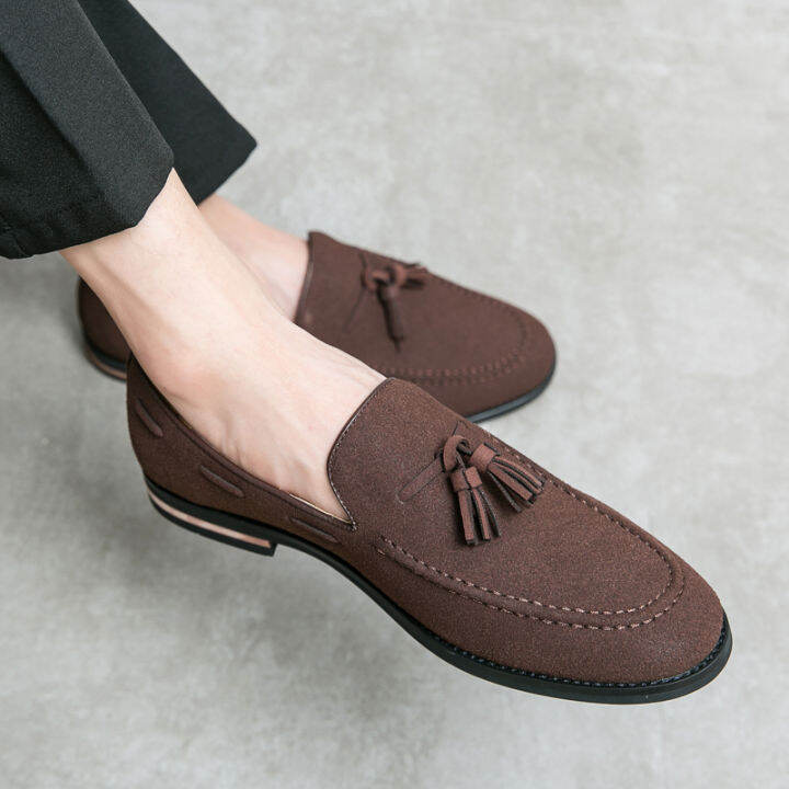 clarks-ชุดบุรุษ-citistrideslip-taupe-รองเท้าหนังนิ่ม