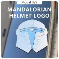 สำหรับ Tesla รุ่น3 yxs Mandalorian โลหะอลูมิเนียมสัญลักษณ์โลโก้คุณภาพสูงโลโก้อัตโนมัติสำหรับ Tesla