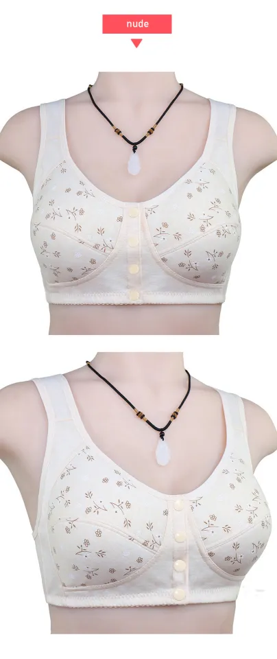 Front Button Closure Middle-aged Women Bra Underwear & Pregnant Nursing  Breastfeeding Maternity Brassiere Big Size