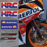 Reflective HRC Helmet Sticker For HONDA CBR Body Waterproof Car Logo Showa Shock Absorbing Motorcycle Decoration Accessories Decals  Emblems