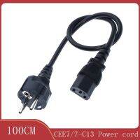 （A TOOT） CEE7/7ยุโรปตรง Schuko IEC C13Cords 10A 250โวลต์ H05VV-F 0.75มิลลิเมตรสั้น Schuko เพื่อ C13cord 100เซนติเมตร