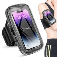 ❁ HAISSKY Full Clear Breathable Running Sport Armbands Bag For iPhone 14 13 12 11 Pro Max 14 Plus XR Elastic Belt Zipper Arm Band