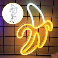 Home Modeling Banana Shape Neon Light Christmas Party Multi Purpose Living Room Wall Decor LED Glowing Toggle Switch Easy Use