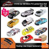 37 species 110 RC Car 195190mm PVC painted Body Shell with tail for 1:10 RC hobby racing drift car hsp yokomo hpi ZD TAMIYA