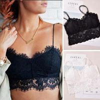 Honnyzia Shop Sexy Womens Sleeveless Lace Vest Crochet Tank Tops Blouse Bralette Bra Cami Crop Top