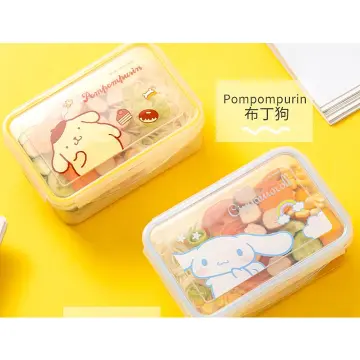 Sanrio kawaii cartoon anime cinnamon rolls black rice my melody lunch bag  cute picnic insulated breakfast box girl bento box 