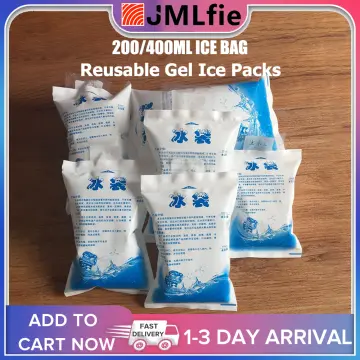 1 reusable gel ice pack insulated dry cold ice pack gel cooling bag