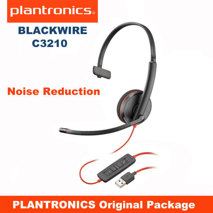 Original Plantronics Blackwire C3210 Headset with USB Plug, Volume and Mute Switch Lazada PH