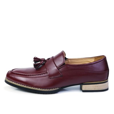 Ready Stock Men S Slip-On Shoes Leather Tassel Business Loafer Oxford Shoes รองเท้าอย่างเป็นทางการ