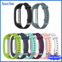 BUCHE ปรับได้ หัวเข็มขัด อ่อนนุ่ม สายรัดข้อมือซิลิโคน สายคล้องข้อมือ สายนาฬิกาสำรอง สายรัดข้อมือ