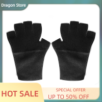 Dragon 2pcs Anti UV RAYS ปกป้องถุงมือเล็บ LED โคมไฟเล็บถุงมือป้องกัน UV