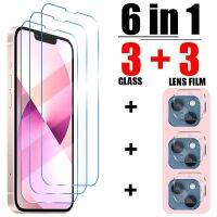 [Electronic film] 6in1กระจกนิรภัยสำหรับ Iphone 13 12 11 Pro Max มินิป้องกันหน้าจอบน8 7 6 6วินาทีบวก XS X XR SE 2020