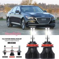 หลอดไฟหน้ารถยนต์ LED LAI 40w 6000k สีขาว สําหรับ Hyundai GENESIS 2012-2023 รับประกัน 10 เดือน