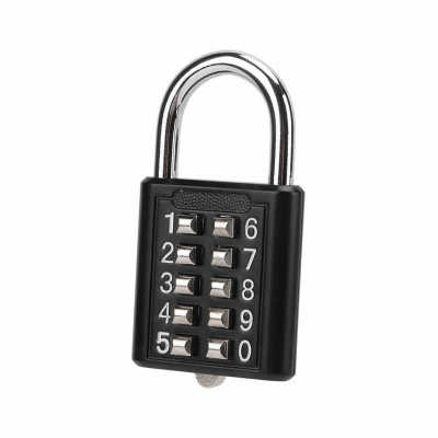 Outdoor Padlock 10 Digits Security Padlock Anti Theft for Gym Cabinet Gate Toolbox Suitcase