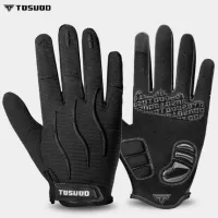 TOSUOD Full Finger Cycling Gloves Touch Screen man Riding Fitness MTB Bike Bicycle GEL Gloves Winter Autumn Gloves Accessories